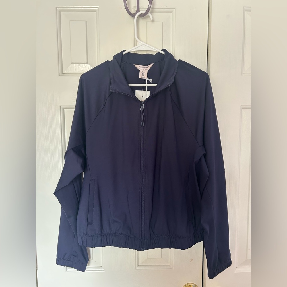 Tommy Bahama Dark Purple Bomber Jacket